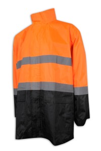 D294 訂做螢光工業制服外套 長身款 防污泥 戶外路政 工程 工業制服專門店